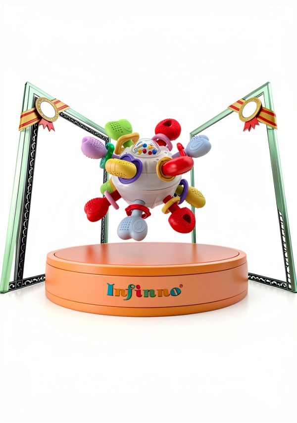 Baby Teething Rattle IBABT Silicone Design 6‑12mo-4
