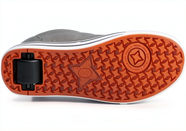 Heelys Men's Skate Sneaker Grey Padded Collar-3