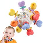 Baby Teething Rattle IBABT Silicone Design 6‑12mo-0