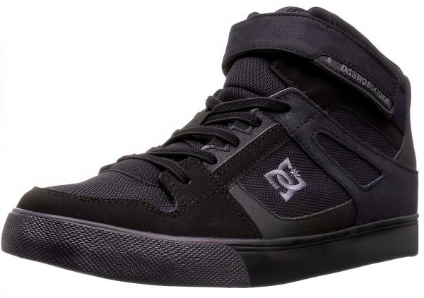 DC Kids Skateboarding Shoes Black Camo Unisex-0