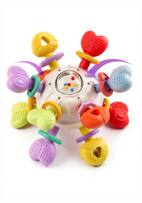 Baby Teething Rattle IBABT Silicone Design 6‑12mo-7