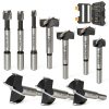 Forstner Drill Bit Set Lytool 10 Piece Carbide Tipped Woodworking Bits-0