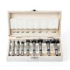 HPHOPE Forstner Bit Set 8Pcs - Forstner Bits for Wood, Wood Drilling with Storage Case-0
