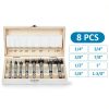 HPHOPE Forstner Bit Set 8Pcs - Forstner Bits for Wood, Wood Drilling with Storage Case-6