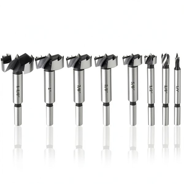 HPHOPE Forstner Bit Set 8Pcs - Forstner Bits for Wood, Wood Drilling with Storage Case-5
