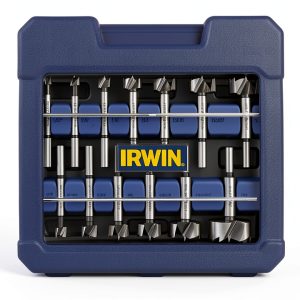 IRWIN Marples Forstner Bit Set, Wood Drill Bits, Made of Carbon Steel, Ideal for Fine Woodworking, Cabinet-making and more, 14 Pieces (1966893)-0