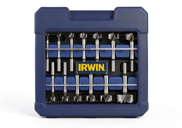 IRWIN Marples Forstner Bit Set, Wood Drill Bits, Made of Carbon Steel, Ideal for Fine Woodworking, Cabinet-making and more, 14 Pieces (1966893)-0