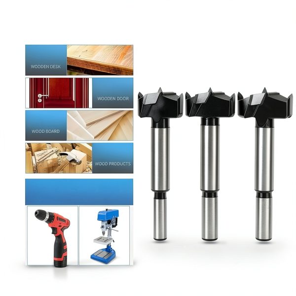 Forstner Drill Bit Set Meichoon 15-35mm 16 Pcs Carbide HSS Wood Tool-2